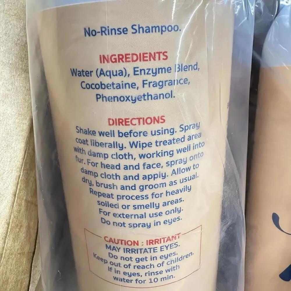 NIB Nellie’s Fresh Dog Dry Shampoo x2, Oatmeal Mango